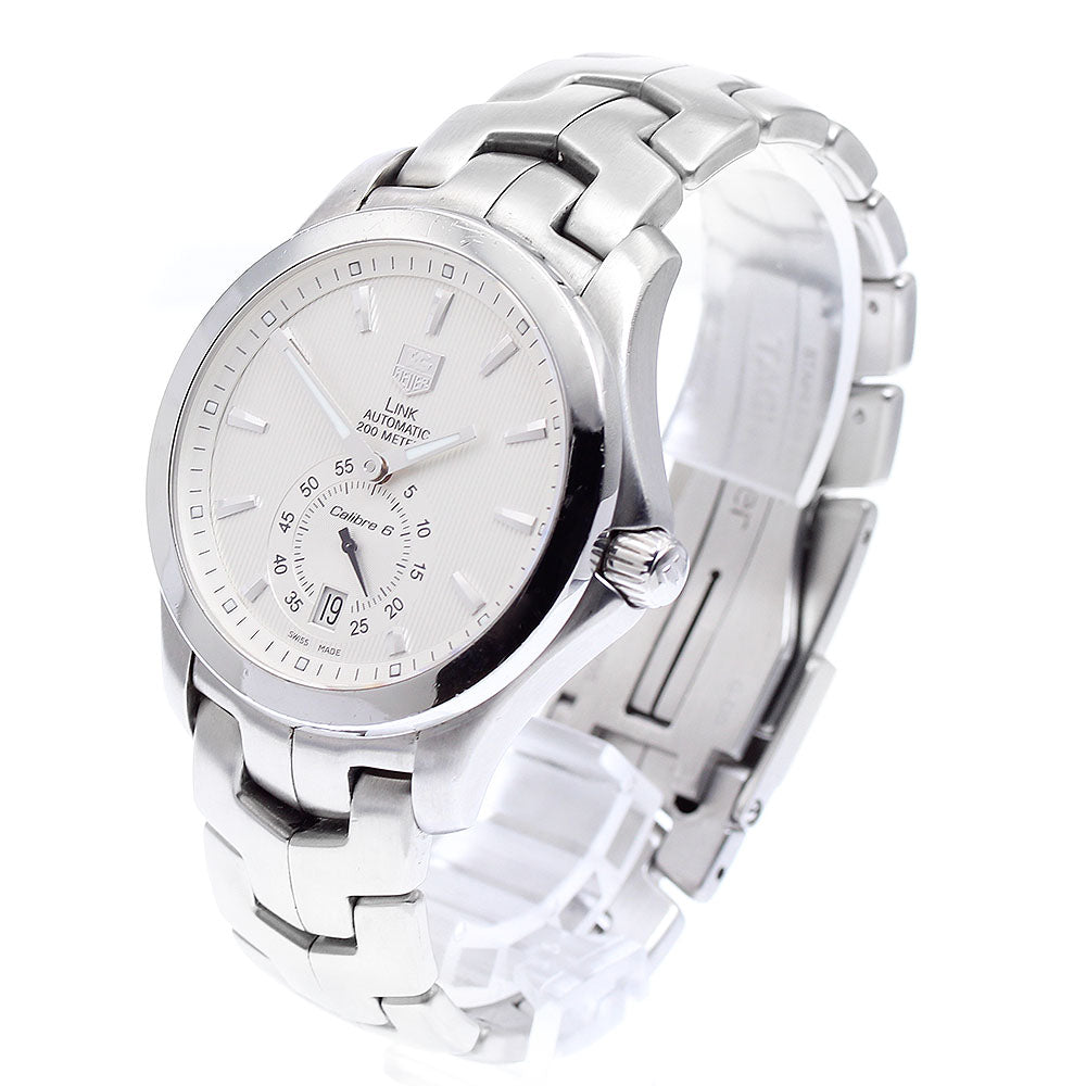 TAG HEUER Link WJF211B Caliber 6 Date Silver Dial Automatic Men's Watch_886391