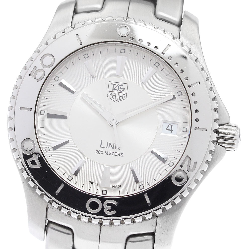 TAG HEUER Link WJ1111 Date Silver Dial Quartz Men's Watch_886400