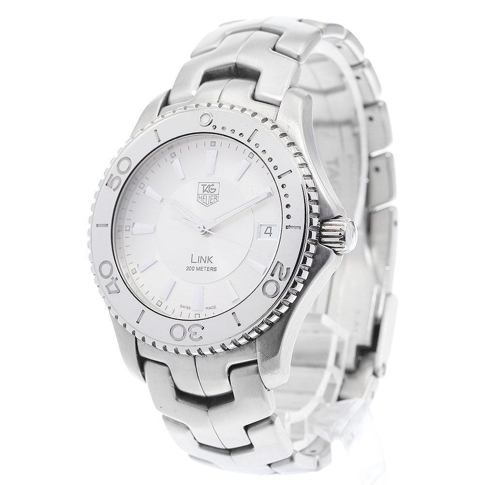 TAG HEUER Link WJ1111 Date Silver Dial Quartz Men's Watch_886400