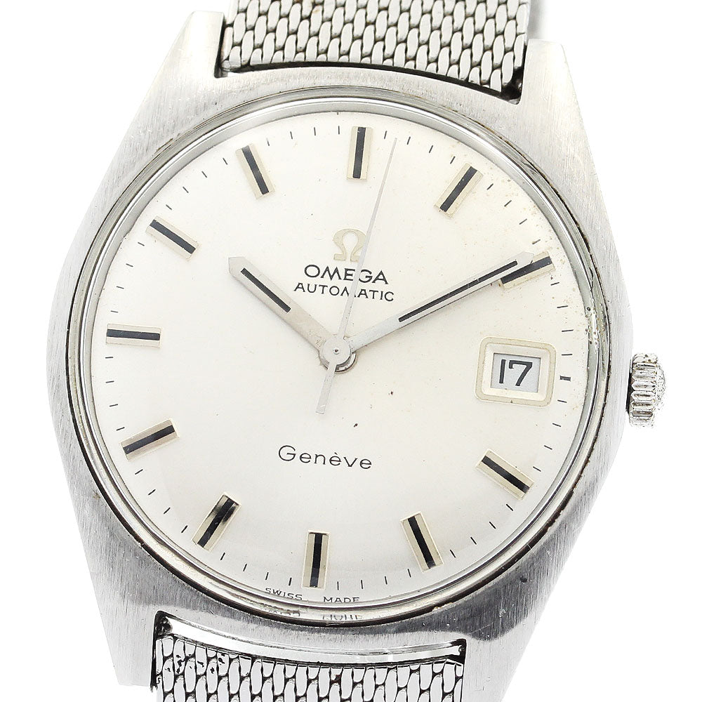 OMEGA Geneve 166.041 Cal.565 Date Silver Dial Automatic Men's Watch_886404
