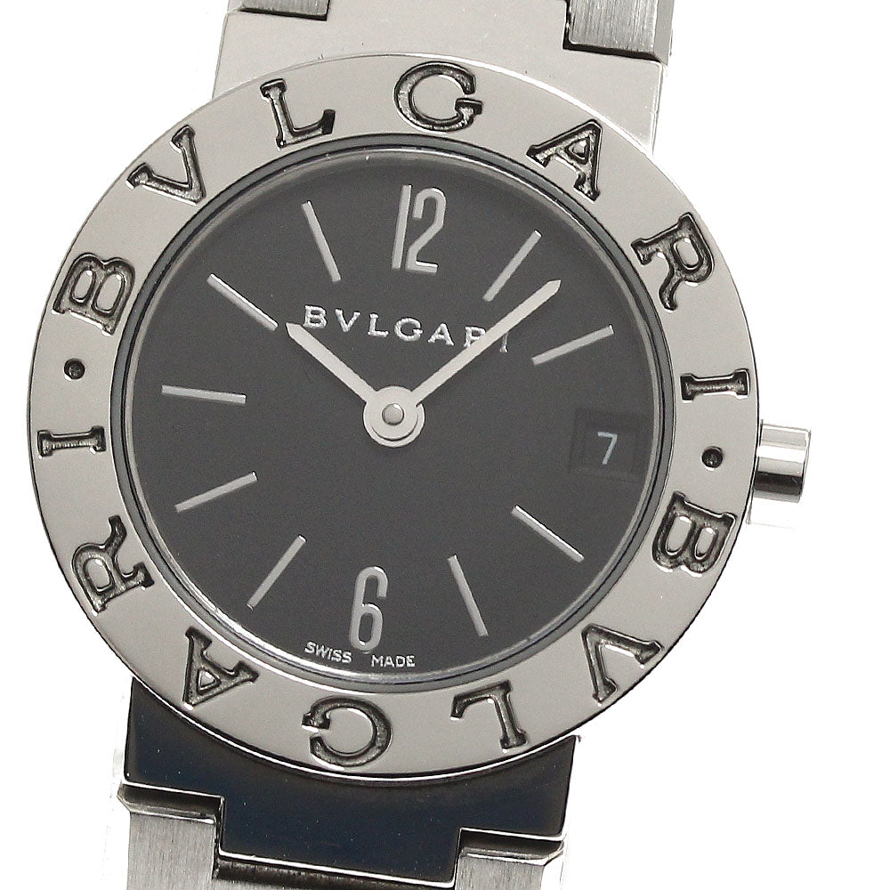 BVLGARI BVLGARIBVLGARI BB23SS Date Black Dial Quartz Ladies Watch_886419