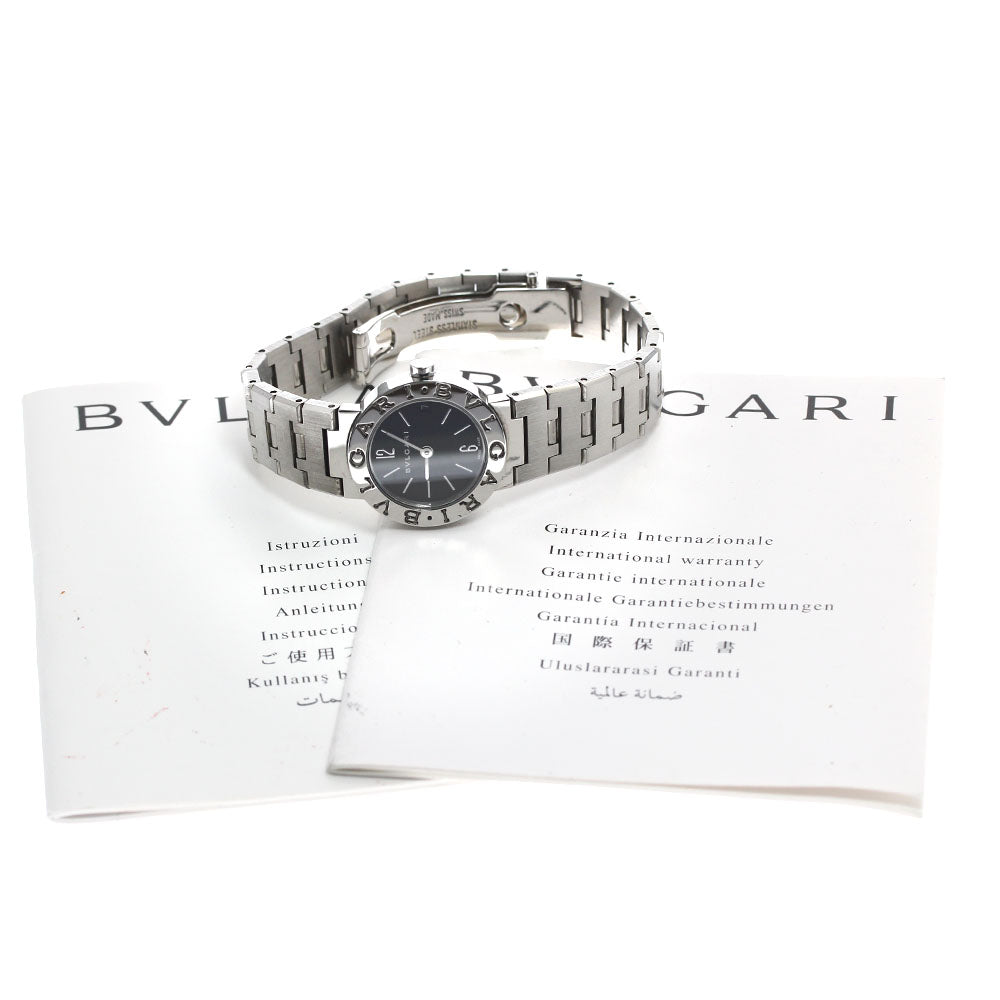 BVLGARI BVLGARIBVLGARI BB23SS Date Black Dial Quartz Ladies Watch_886419