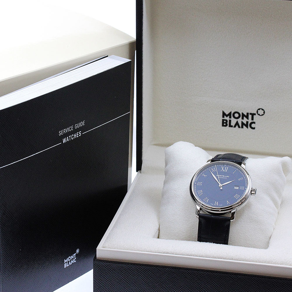 MONTBLANC Tradition 117829 Date blue Dial Automatic Men's Watch_886424
