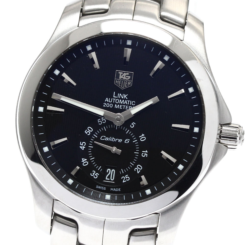 TAG HEUER Link Caliber 6 WJF211A Date black Dial Automatic Men's Watch_886427