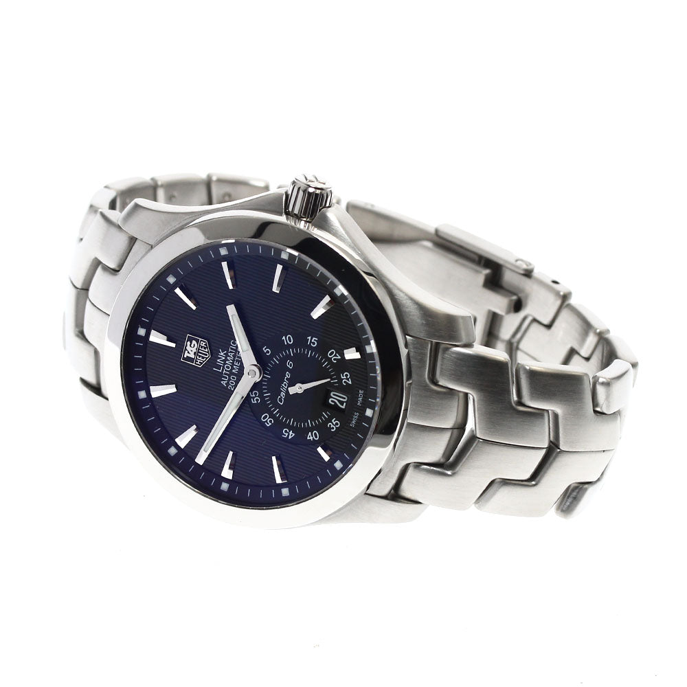 TAG HEUER Link Caliber 6 WJF211A Date black Dial Automatic Men's Watch_886427