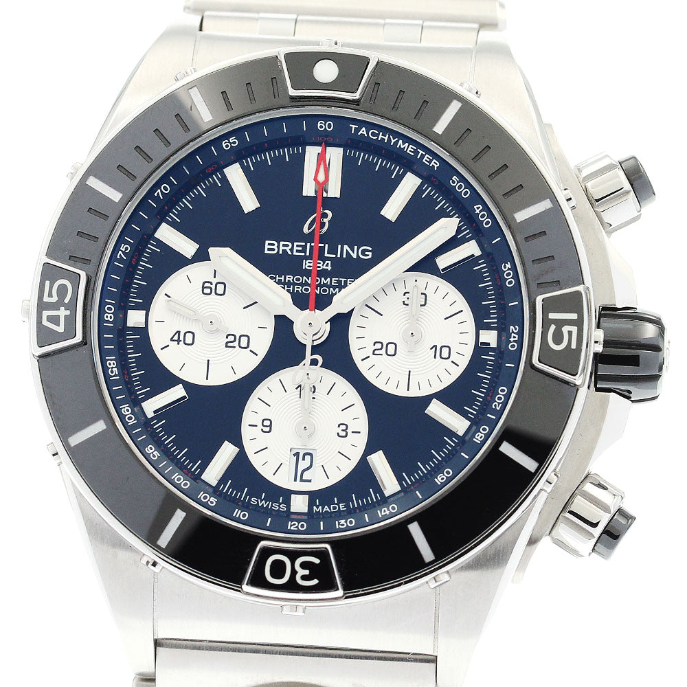 BREITLING Super Chronomat B01 44 AB0136 black Dial Automatic Men's Watch_886429