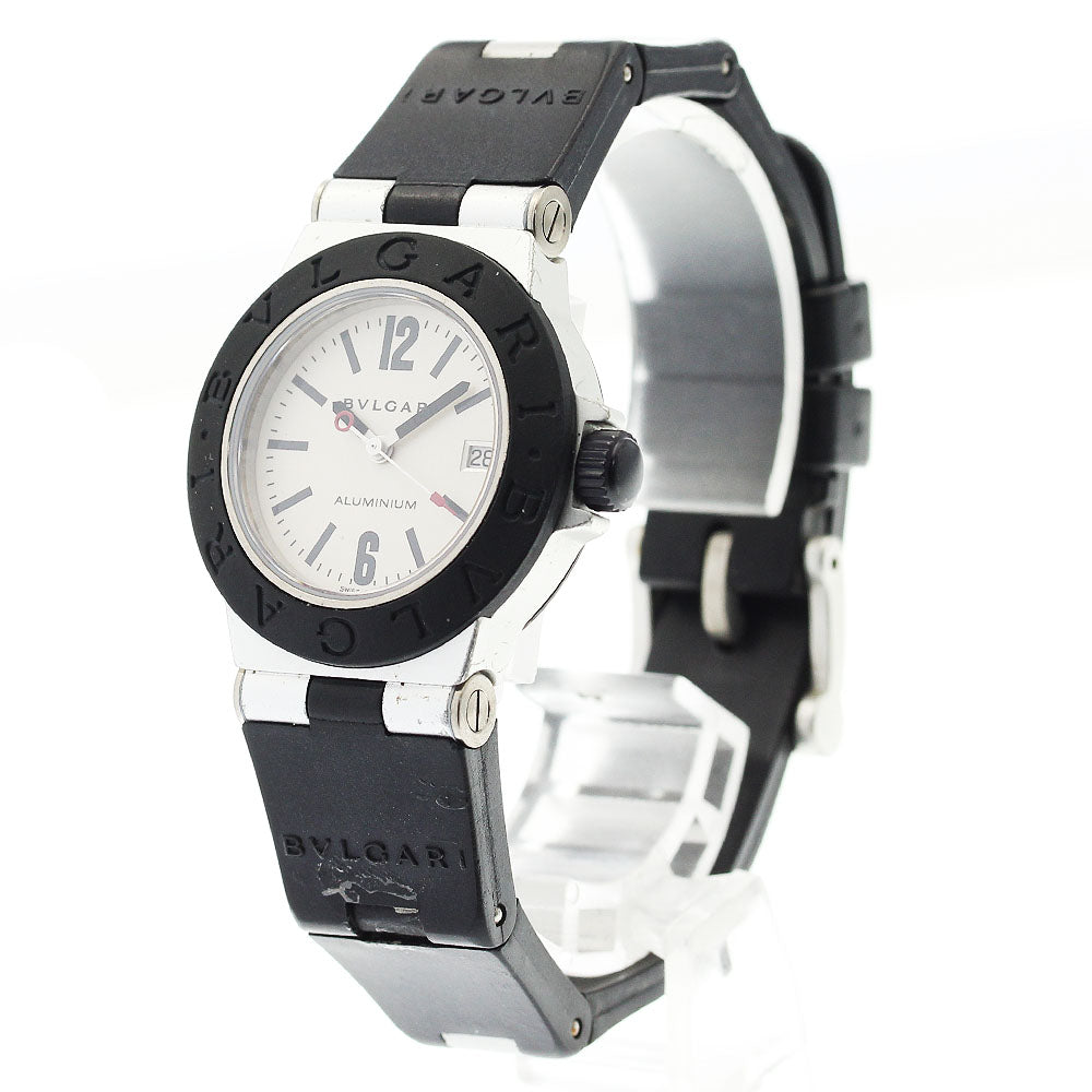 BVLGARI aluminum AL29TA Date Silver Dial Quartz Ladies Watch_886453