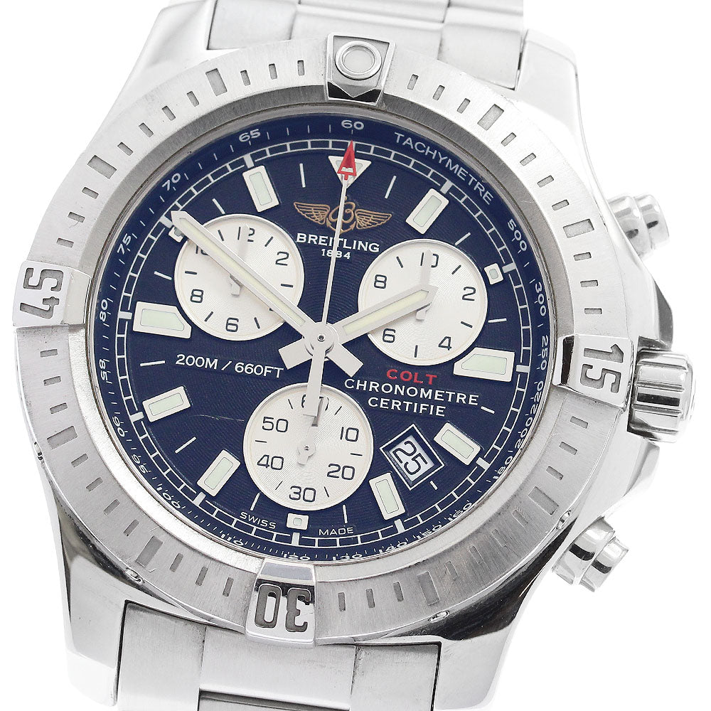 BREITLING Colt A73388 Chronograph black Dial Quartz Men's Watch_886454