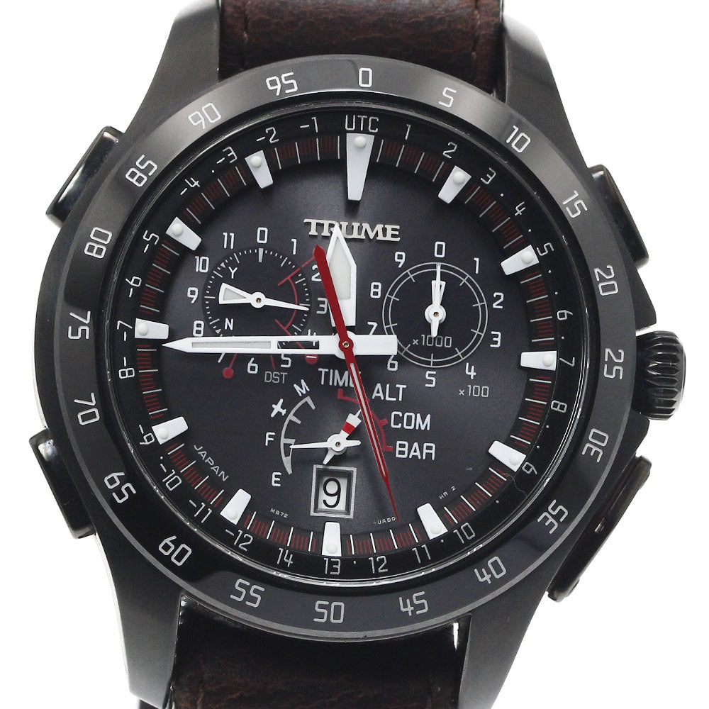 Epson TRUME TR-MB7005 Light charge GPS Solar Powered Radio Men's Watch_886468