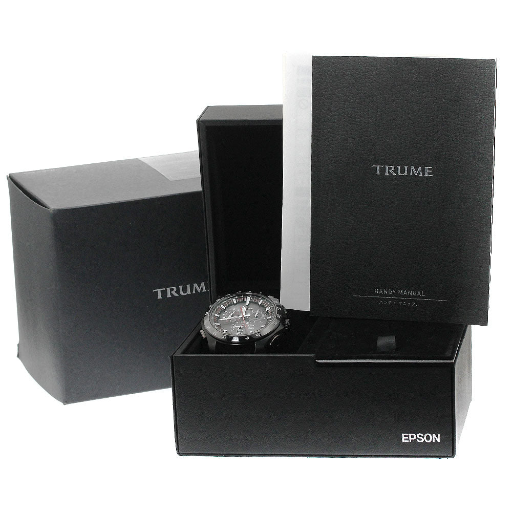 Epson TRUME TR-MB7005 Light charge GPS Solar Powered Radio Men's Watch_886468