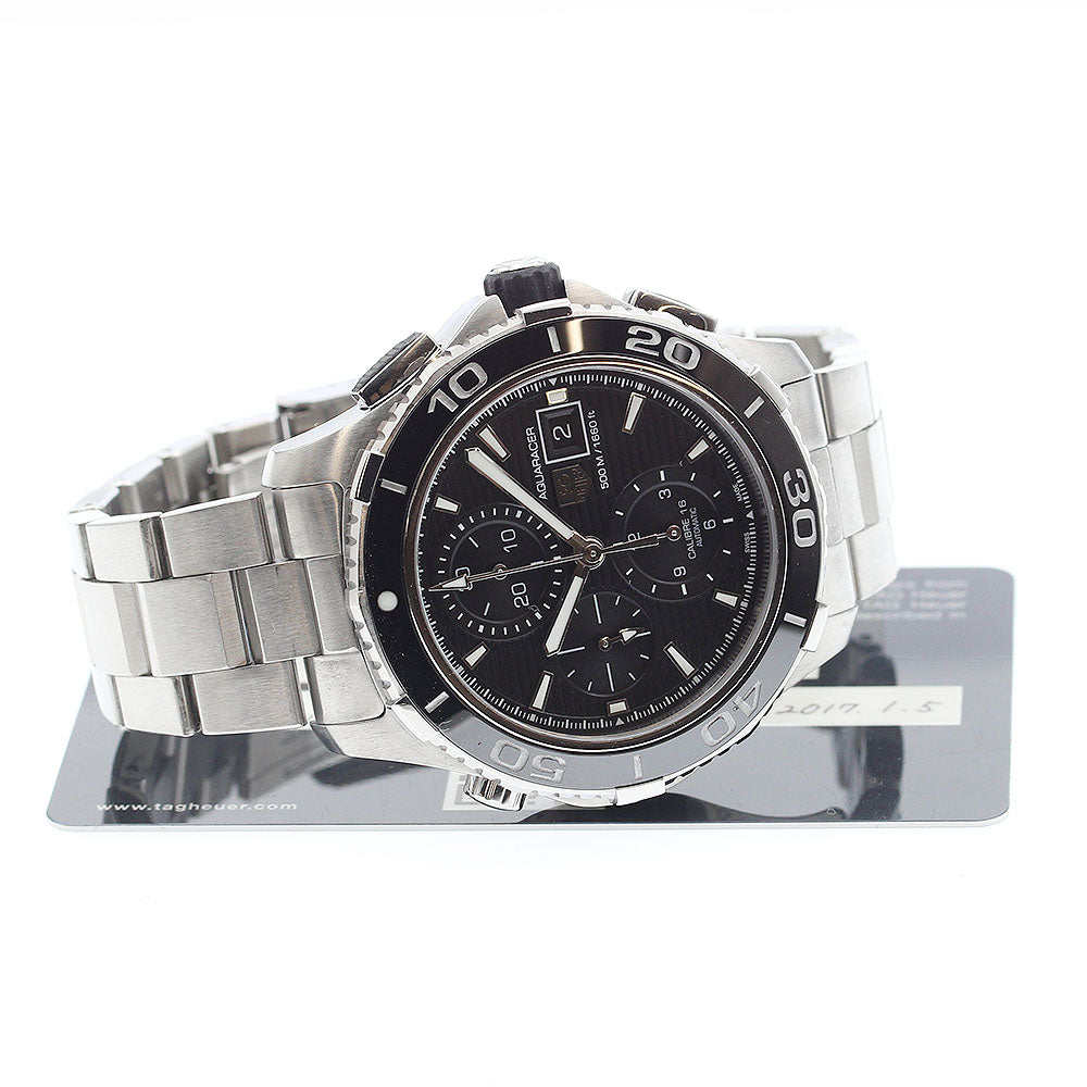 TAG HEUER Aqua racer CAK2110 Chronograph Black Dial Automatic Men's Watch_886473