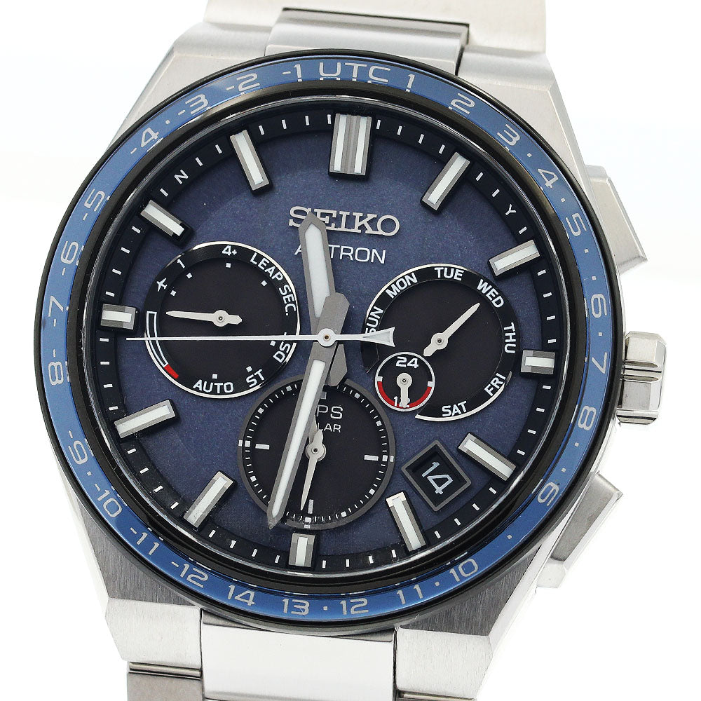 SEIKO Astron SBXC109/5X53-0BR0 GPS day-date Solar Powered Radio Men's_886476