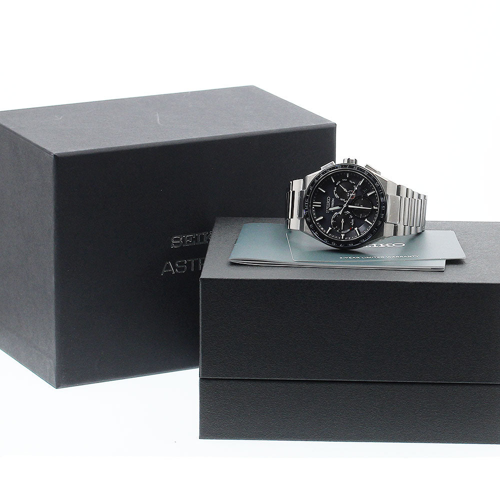 SEIKO Astron SBXC109/5X53-0BR0 GPS day-date Solar Powered Radio Men's_886476