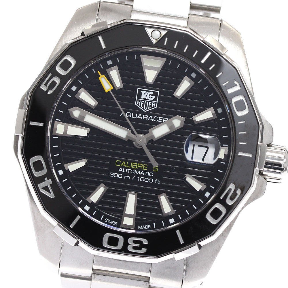 TAG HEUER Aqua Racer Caliber 5 WAY211A Date black Dial Automatic Men's_886480