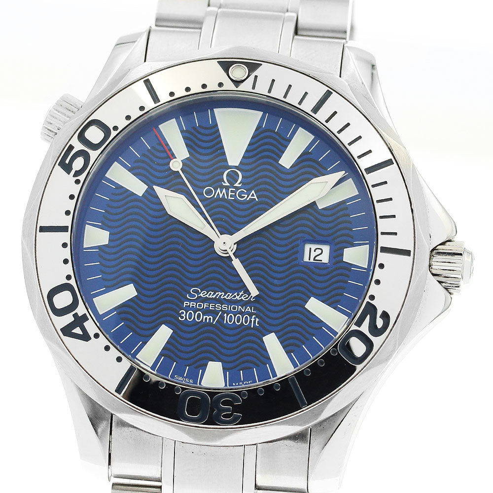 OMEGA Seamaster300 2265.80 Date Blue Dial Quartz Men's Watch_886490