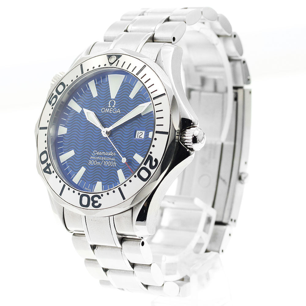 OMEGA Seamaster300 2265.80 Date Blue Dial Quartz Men's Watch_886490