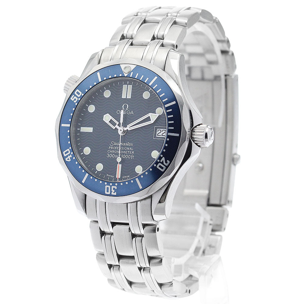 OMEGA Seamaster300 2551.80 Date Navy Dial Automatic Boy's Watch_886494