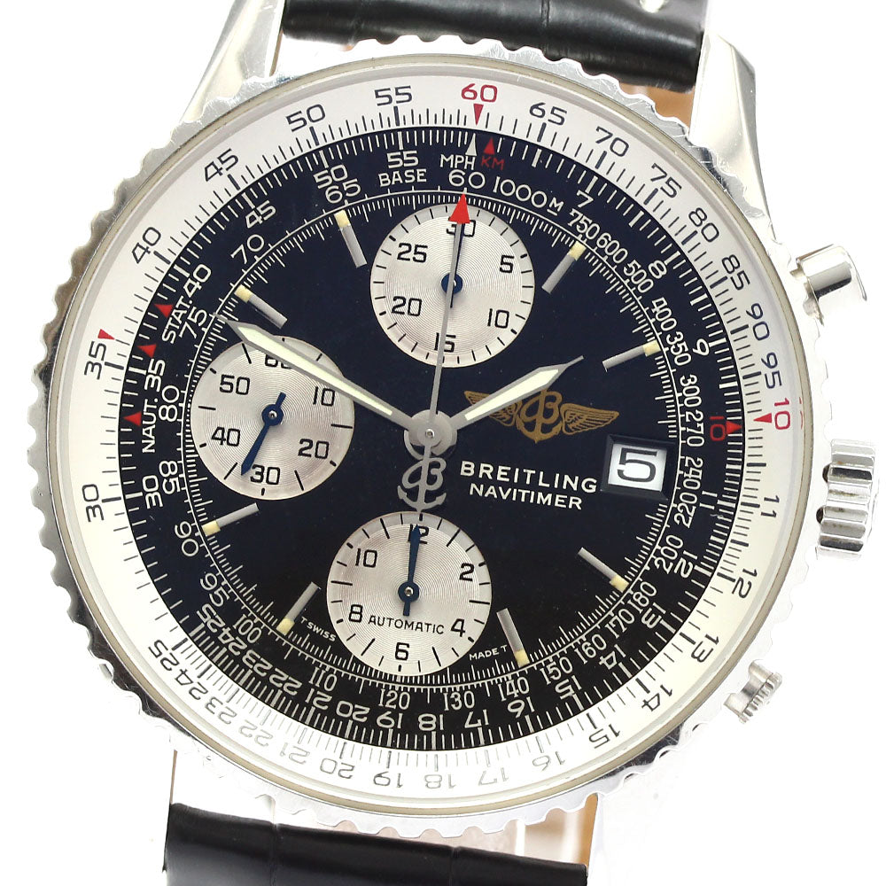 BREITLING Old Navitimer A13022 Date Chronograph black Dial Automatic Men's Watch_886519