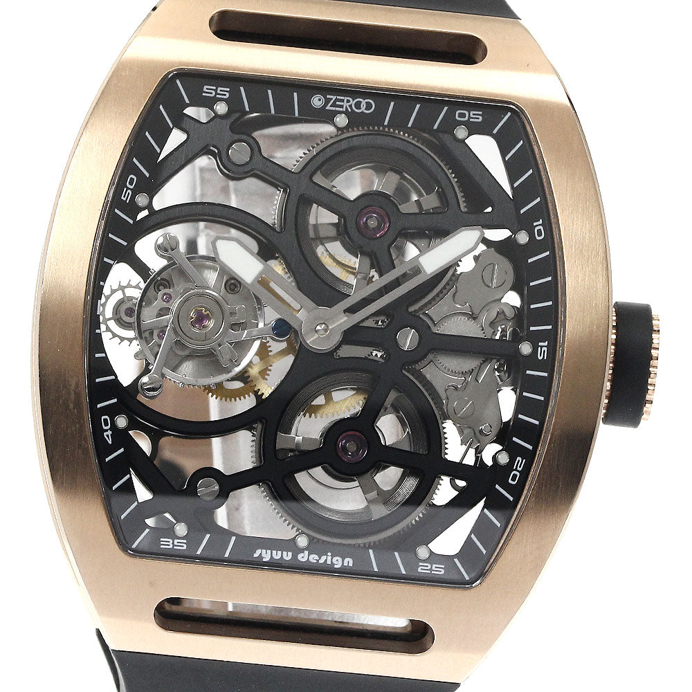ZEROO T4-01 THE ARCHER FULL SKELETON TOURBILLON ZT004-01RBK Hand Winding_886560
