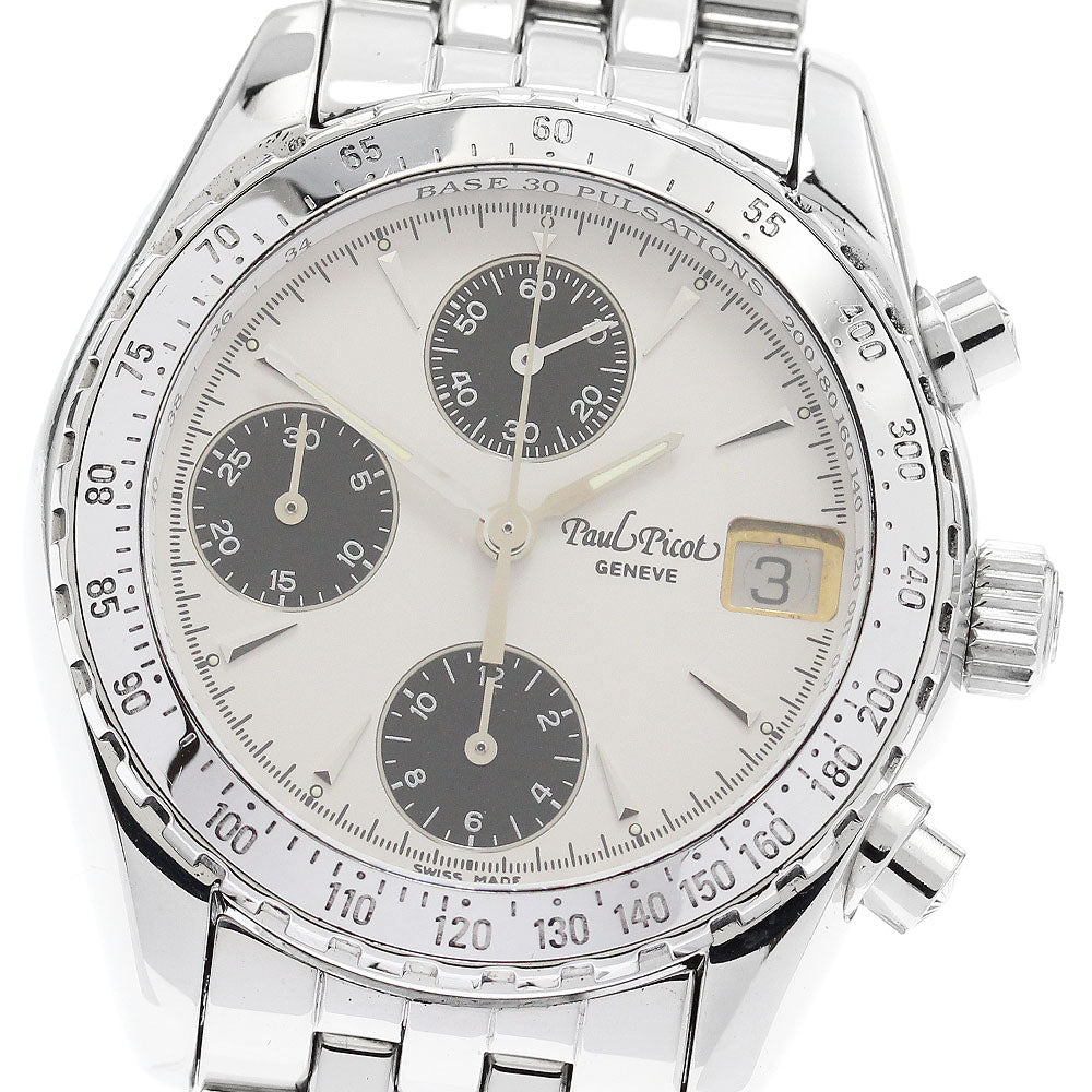 PaulPicot Minichron 4046A Date Chronograph Automatic Men's Watch_886573