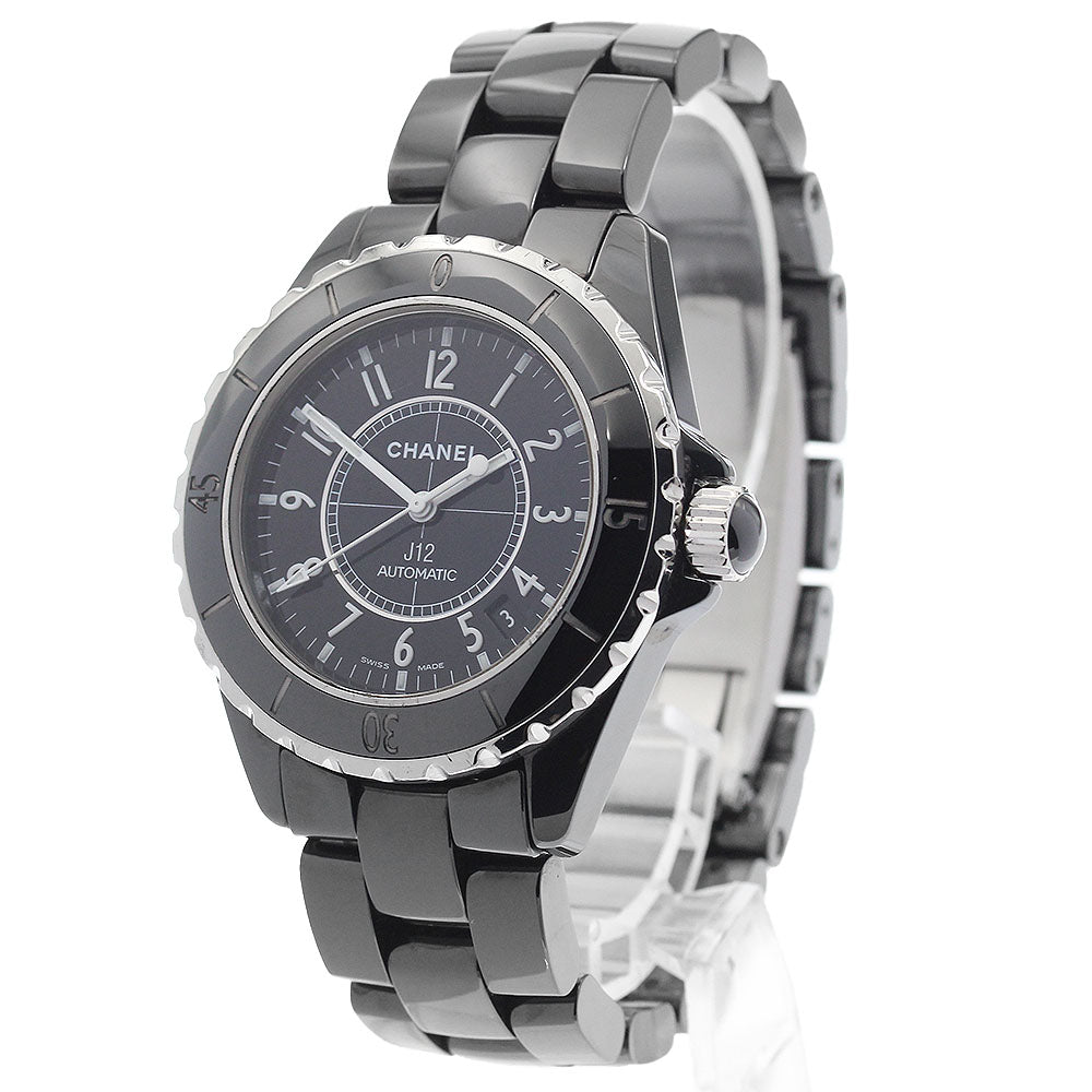 CHANEL J12 H0685 Black Ceramic 38MM Date black Dial Automatic Men's Watch_886588