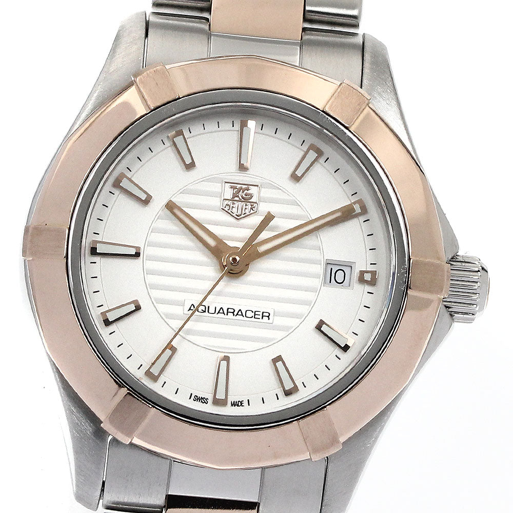 TAG HEUER Aqua racer WAP1450 Date Silver Dial Quartz Ladies Watch_886589
