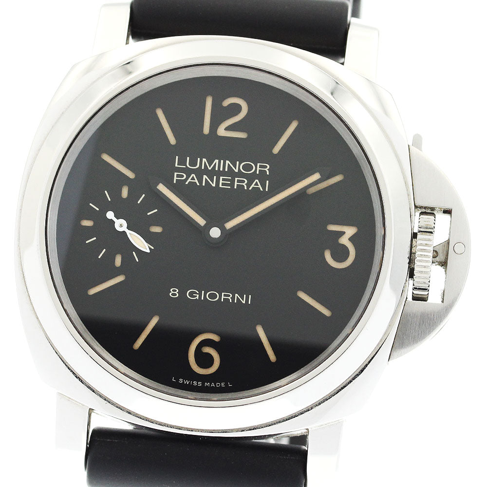PANERAI Luminor base PAM00915 8 days black Dial Hand Winding Men's Watch_886590