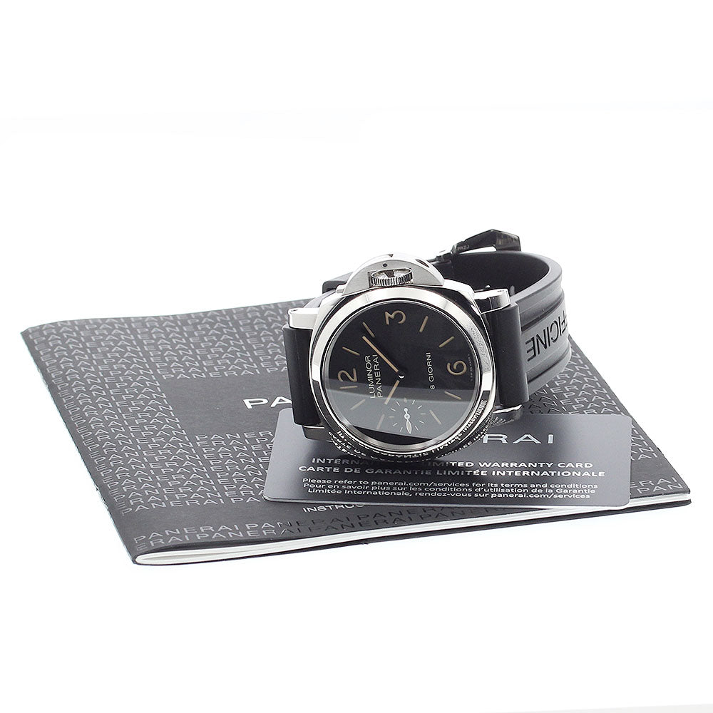 PANERAI Luminor base PAM00915 8 days black Dial Hand Winding Men's Watch_886590