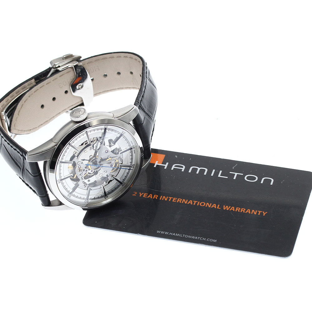 HAMILTON Rail road H406550 skeleton skeleton Dial Automatic Men's Watch_886600
