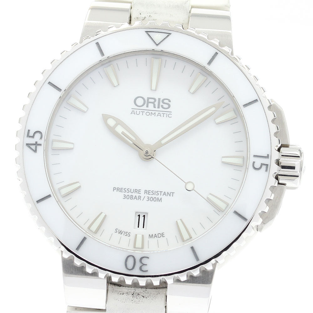 ORIS Aquis 01 733 7676 4156-07 21 31 Date white Dial Automatic Men's_886602