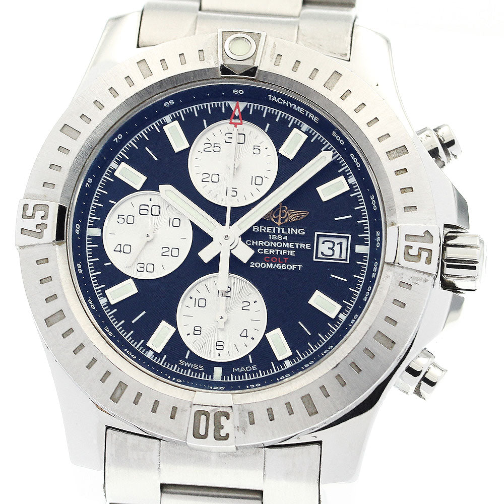 BREITLING Colt A13388 Date Chronograph black Dial Automatic Men's Watch_886612