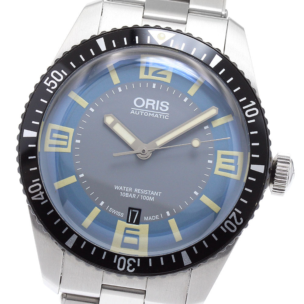 ORIS Divers 65 7707 Date Blue gray Dial Automatic Men's Watch_886617
