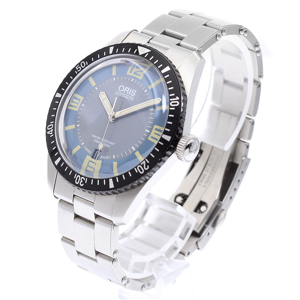 ORIS Divers 65 7707 Date Blue gray Dial Automatic Men's Watch_886617