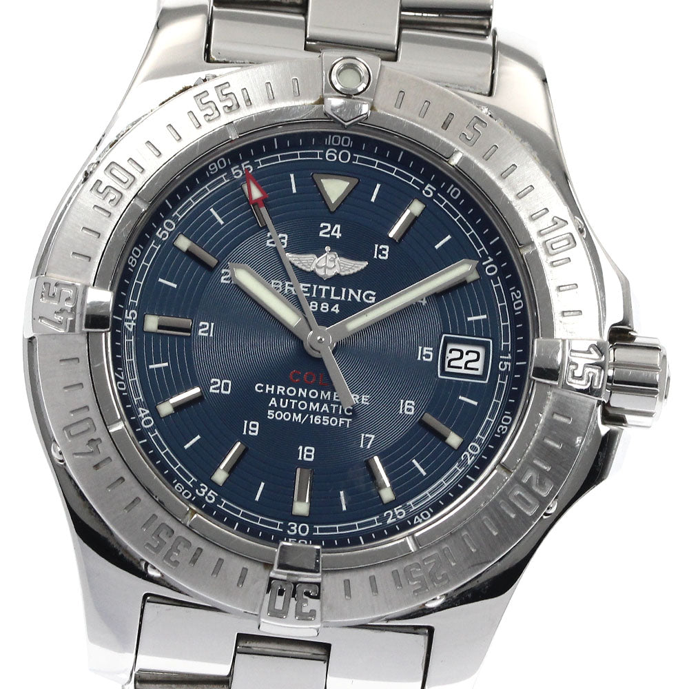 BREITLING Colt A17380 Date blue Dial Automatic Men's Watch_886624
