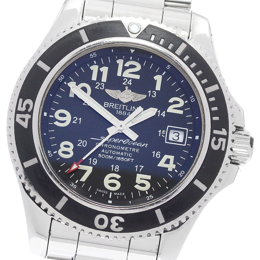 BREITLING Super Ocean II 42 A17365 Date black Dial Automatic Men's Watch_886667
