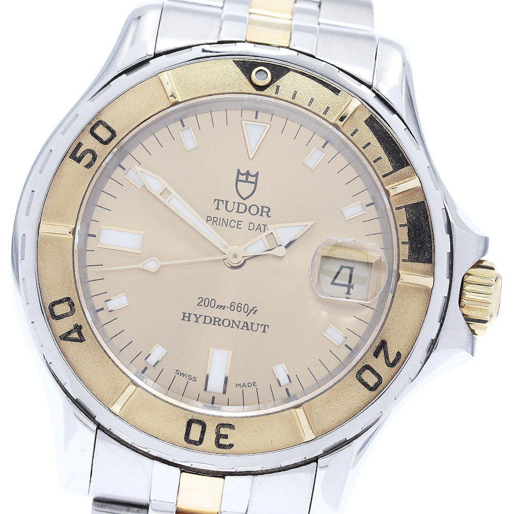 TUDOR Prince Date Hydronaut 89193P Date gold Dial Automatic Men's Watch_886673