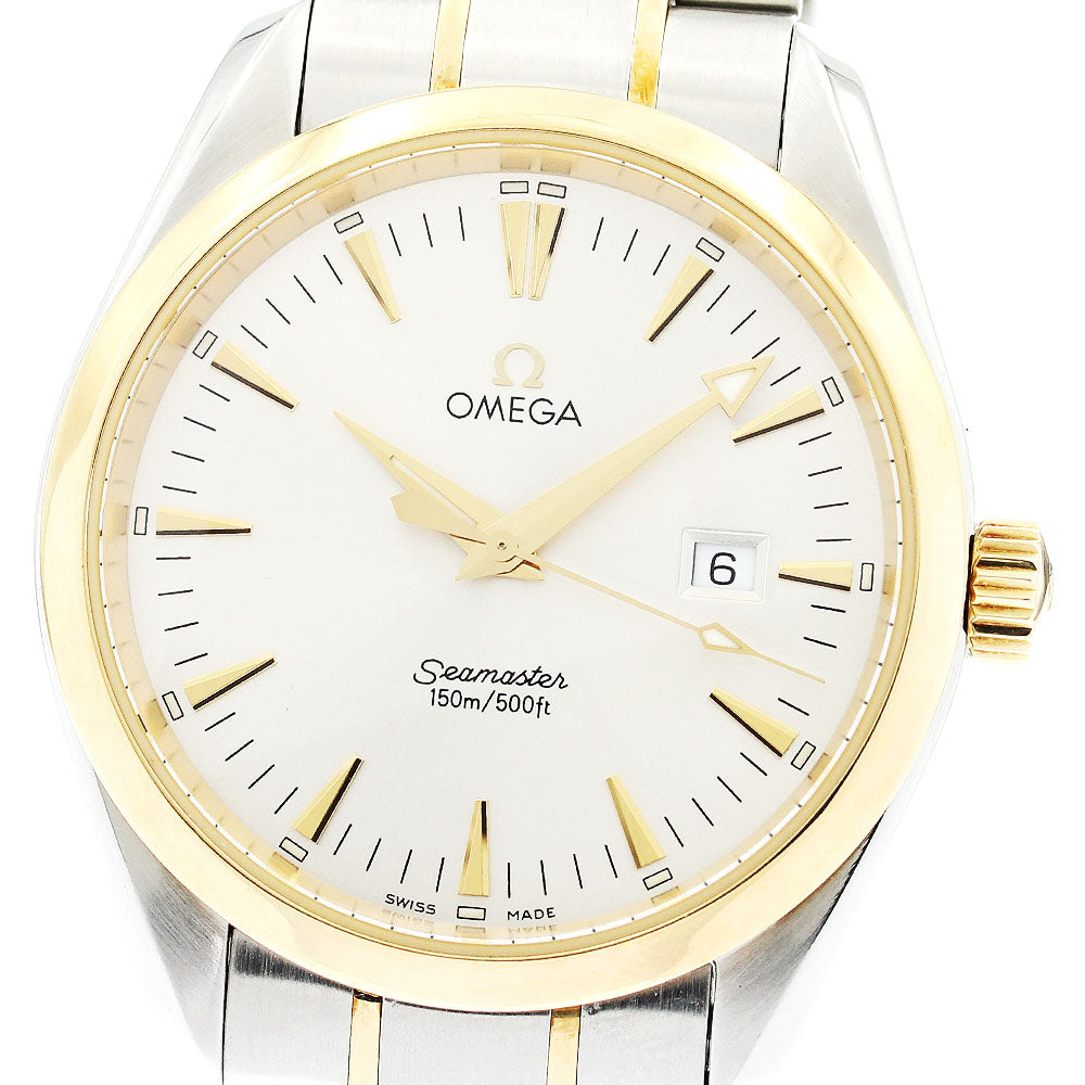 OMEGA Seamaster Aqua Terra 2317.30 YG2 tone date Quartz Men's Watch_886685