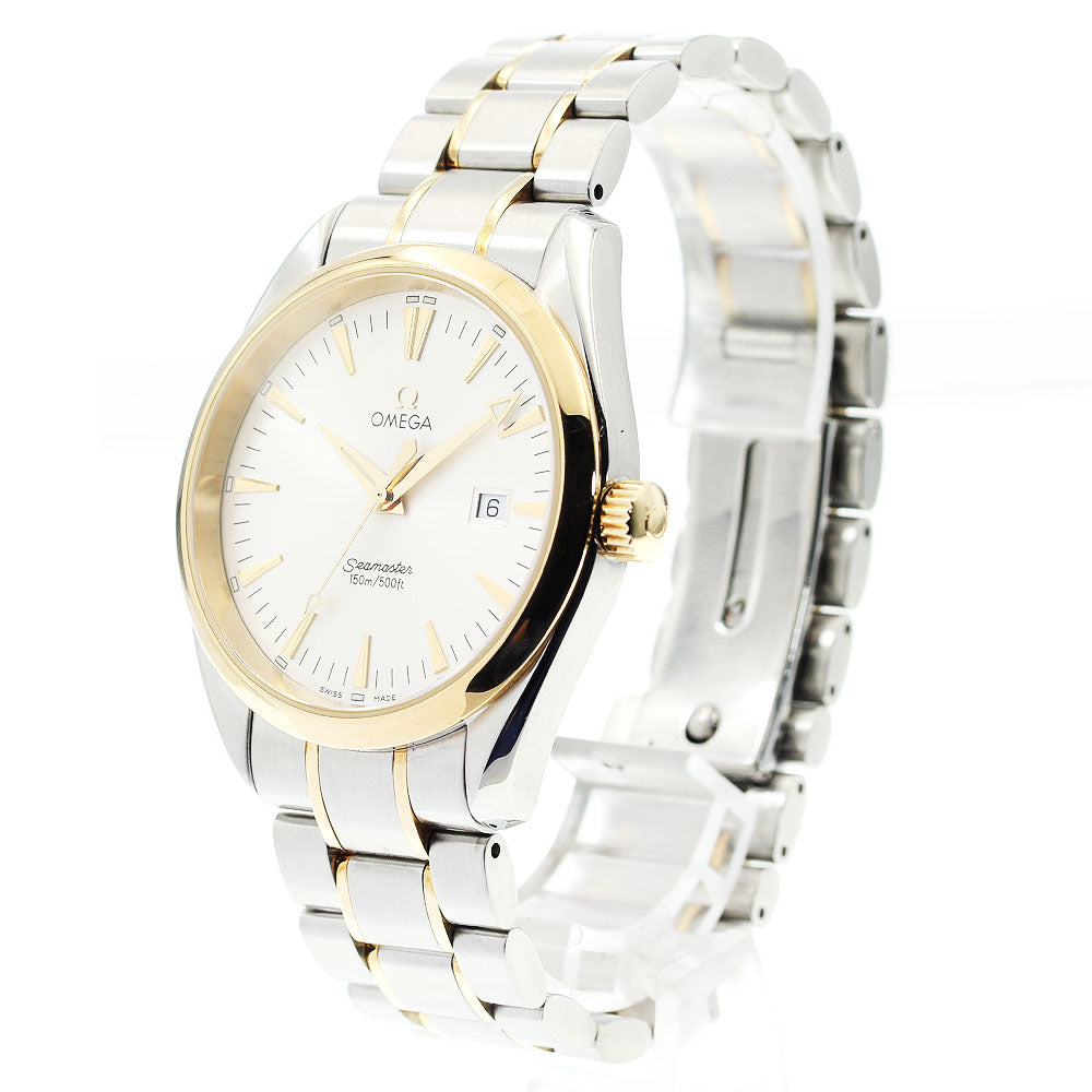 OMEGA Seamaster Aqua Terra 2317.30 YG2 tone date Quartz Men's Watch_886685