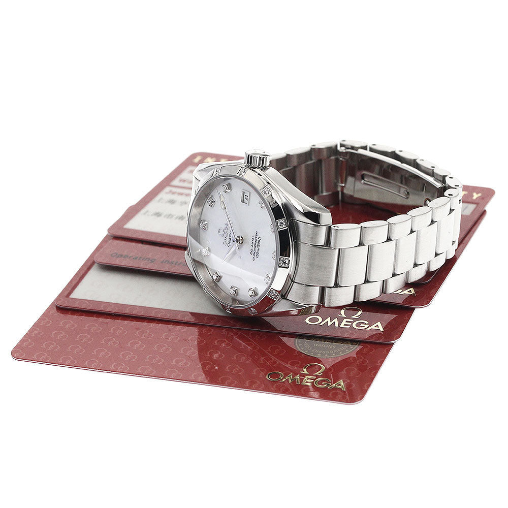 OMEGA Seamaster 2505.75 Diamond date White shell Dial Automatic Boy's Watch_886716