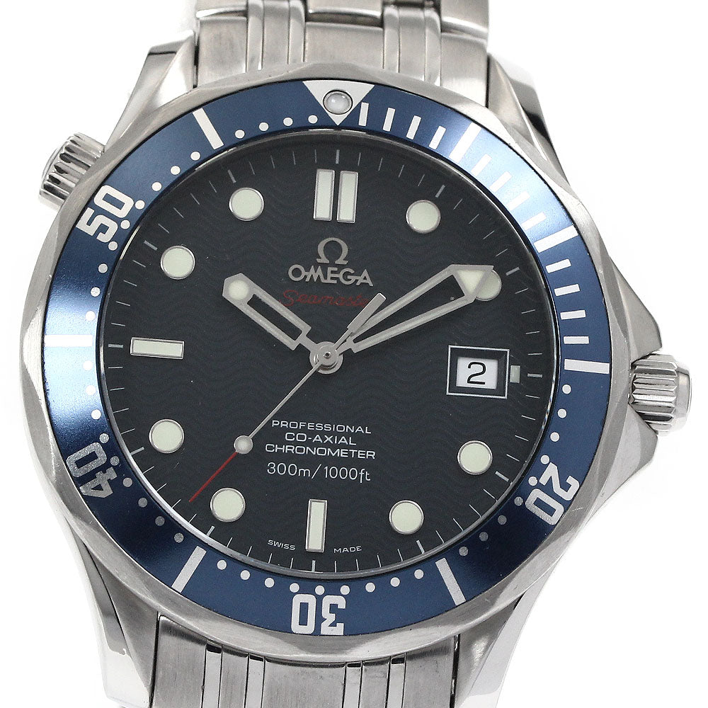 OMEGA Seamaster300 2220.80 Date Co-Axial Navy Dial Automatic Men's Watch_886719