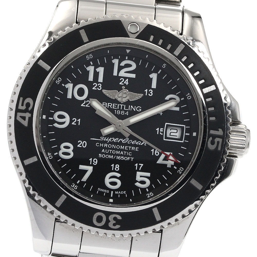 BREITLING Super Ocean II 42 A17365 Date black Dial Automatic Men's Watch_886738