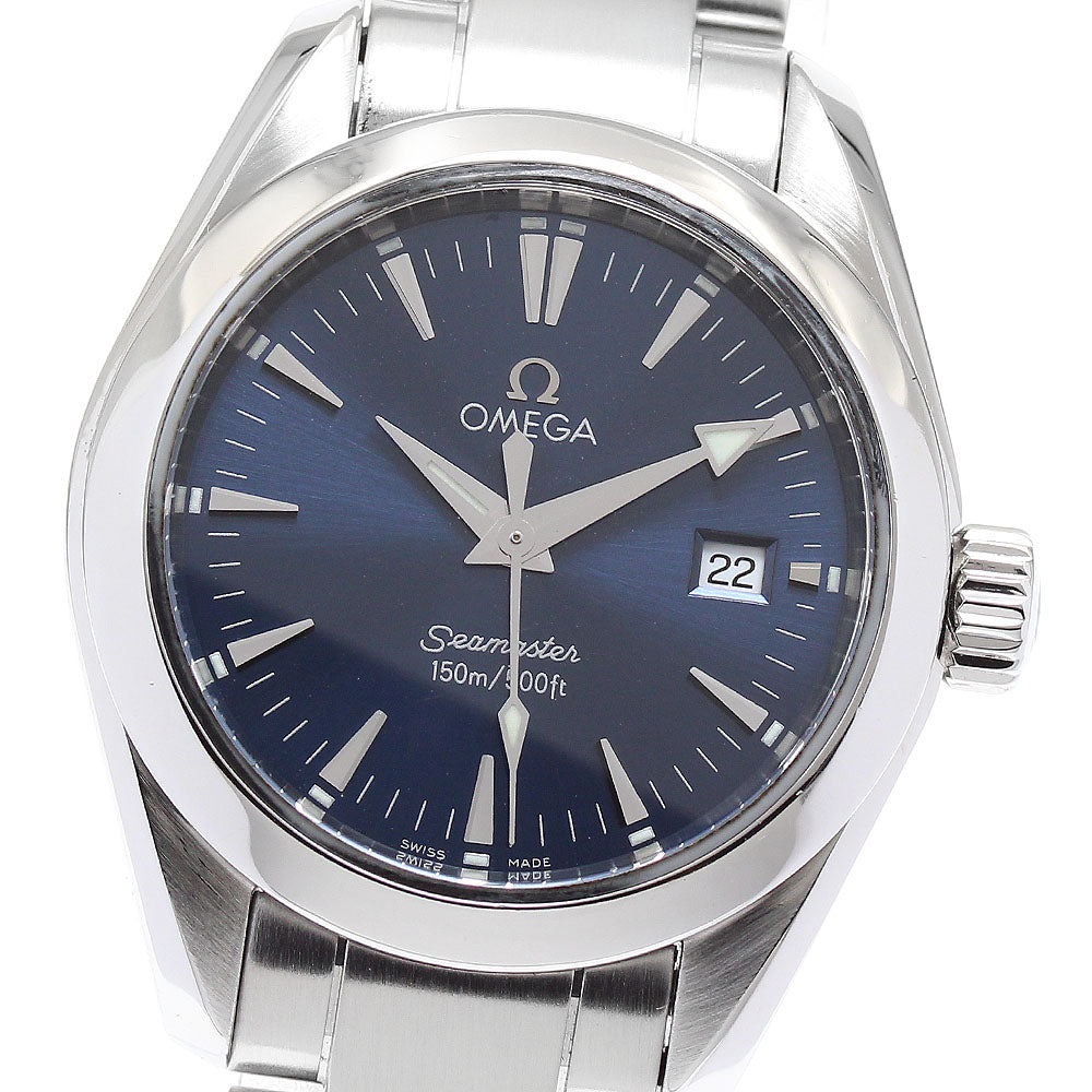 OMEGA Seamaster Aqua Terra 2577.80 Date Navy Dial Quartz Ladies Watch_886741