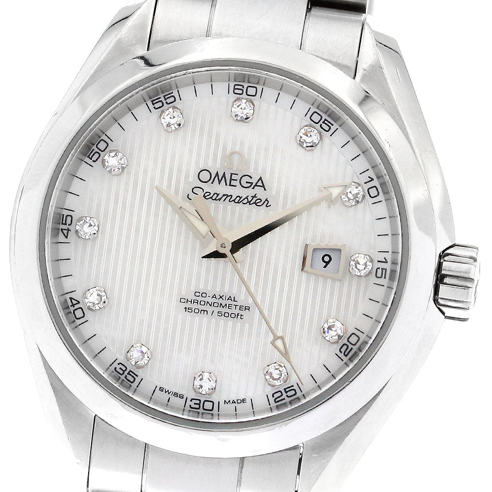 OMEGA Seamaster Aqua Terra 231.10.34.20.55.001 Co-Axial 12P Diamond White shell Dial Automatic Ladies Watch_886743