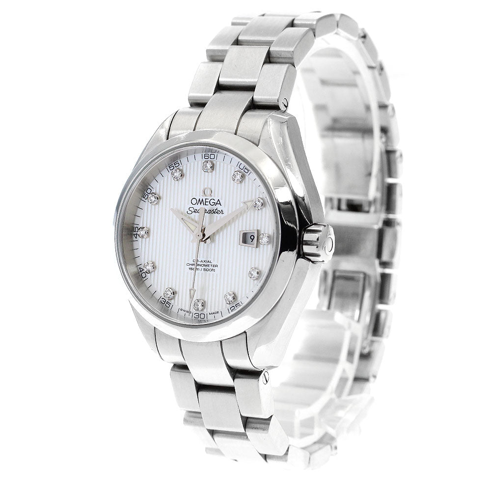 OMEGA Seamaster Aqua Terra 231.10.34.20.55.001 Co-Axial 12P Diamond White shell Dial Automatic Ladies Watch_886743