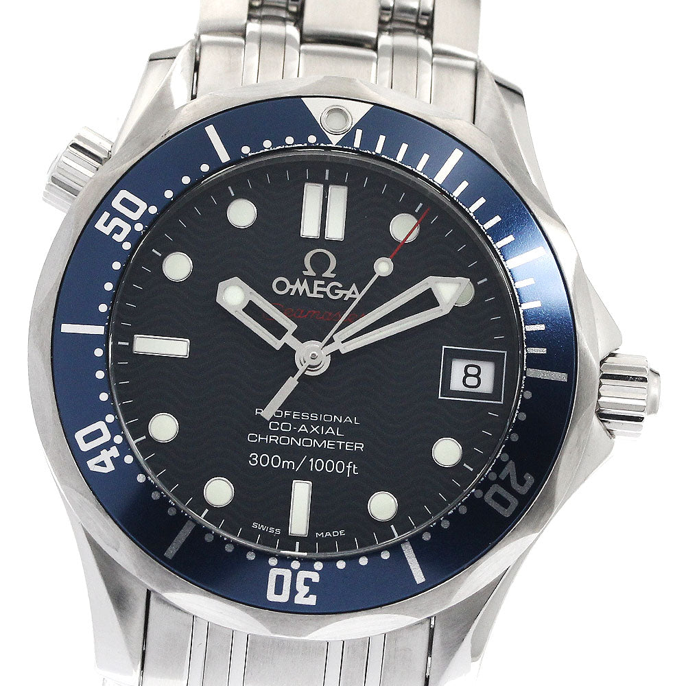 OMEGA Seamaster300 2222.80 Date Co-Axial Navy Dial Automatic Boy's Watch_886765