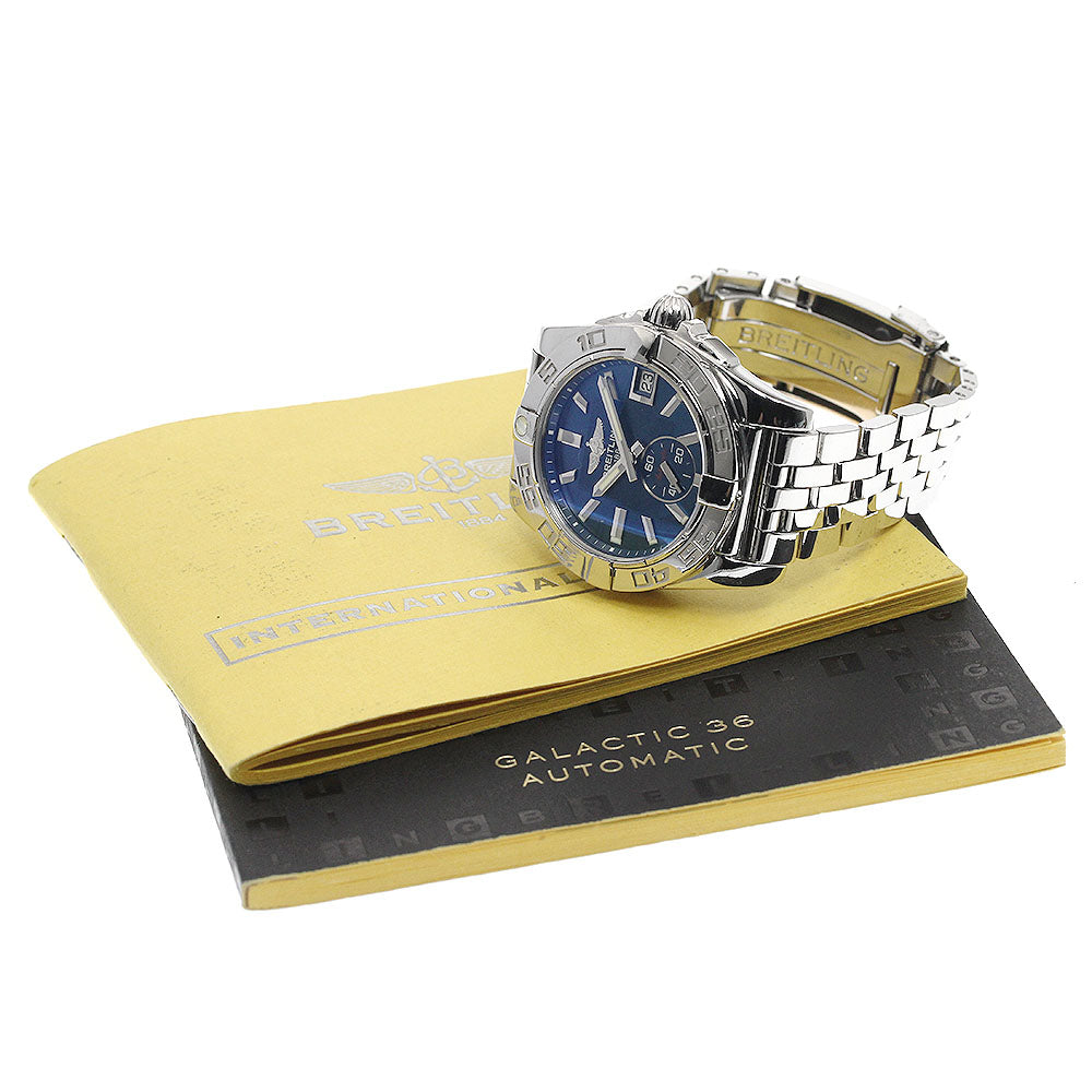 BREITLING Galactic 36 A37330 Small seconds blue Dial Automatic Men's Watch_886783