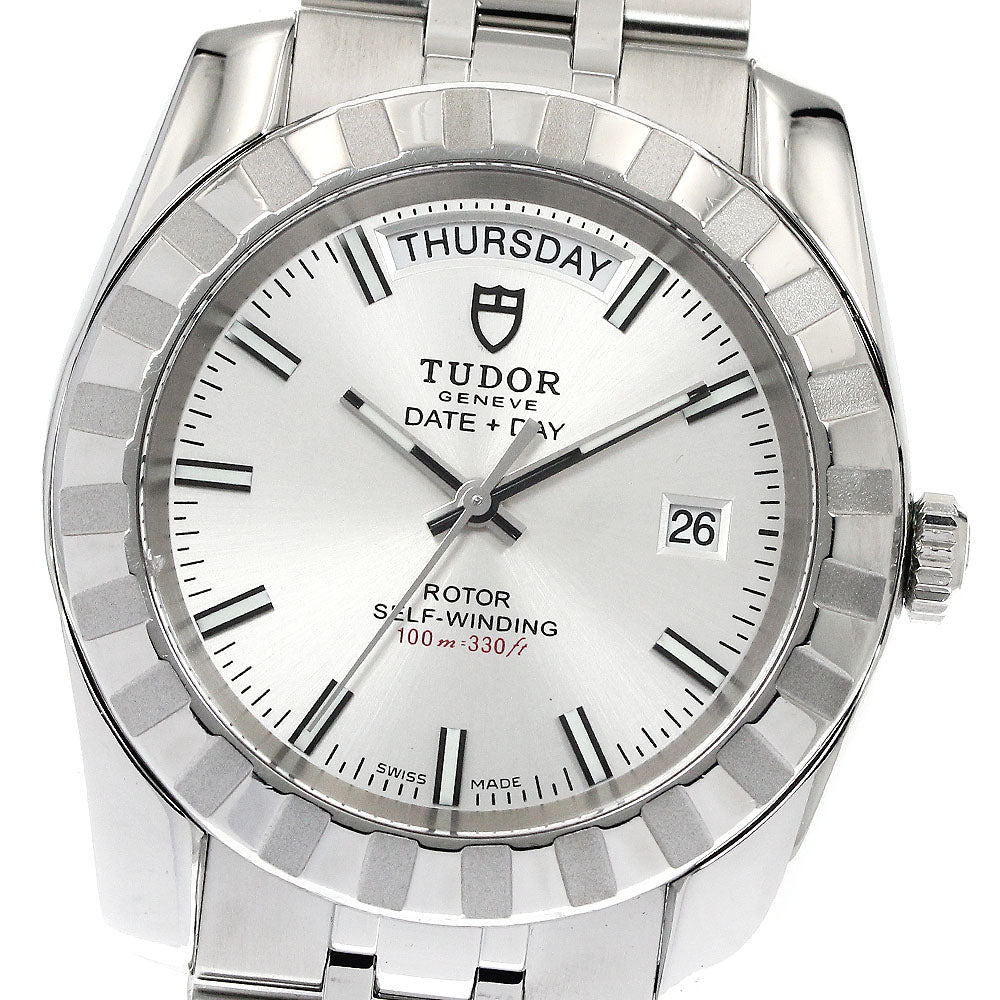TUDOR Classic Date Day 23010 Day date Silver Dial Automatic Men's Watch_886784
