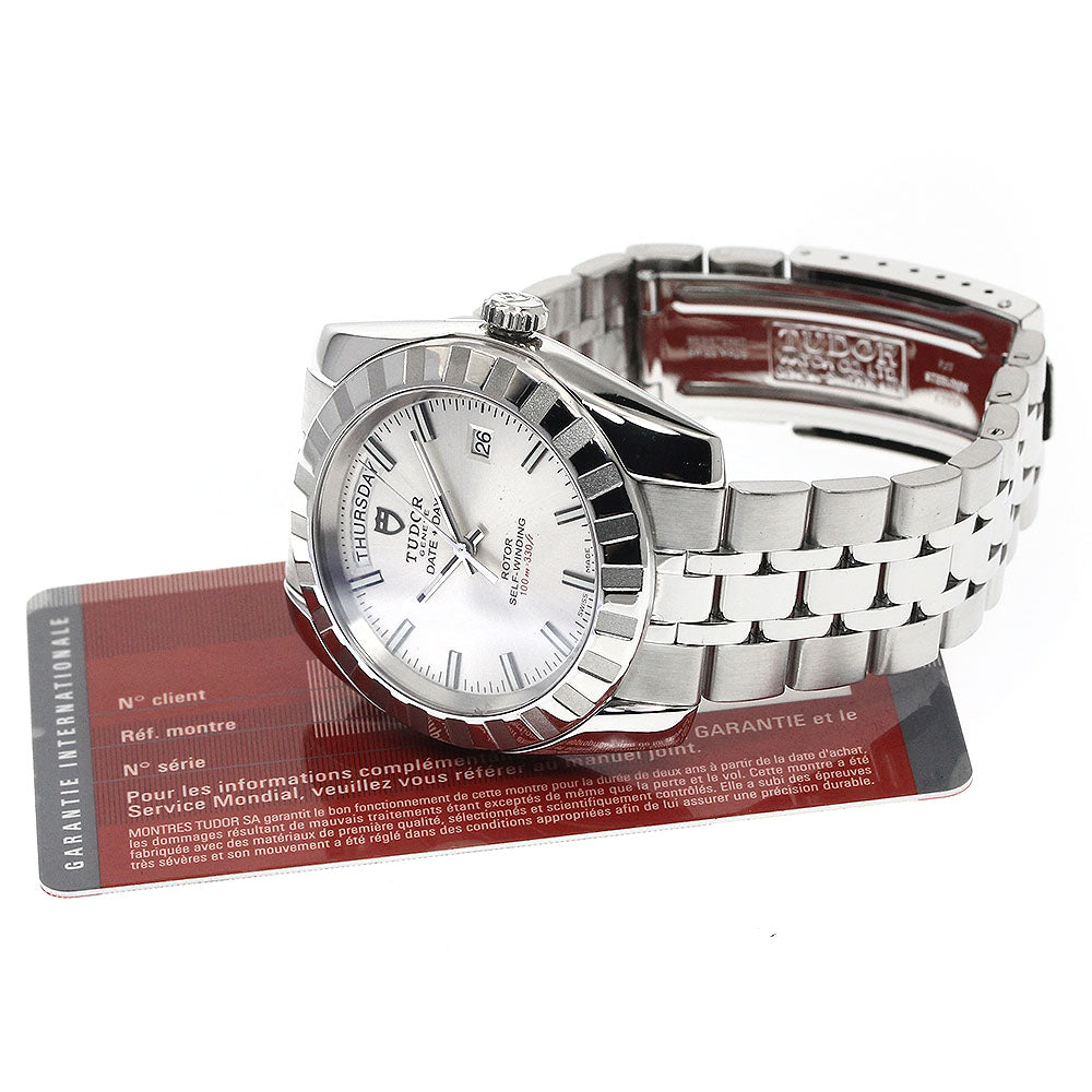 TUDOR Classic Date Day 23010 Day date Silver Dial Automatic Men's Watch_886784