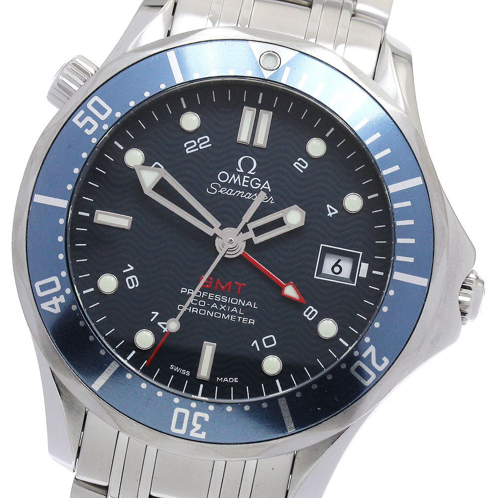 OMEGA Seamaster300 2535.80 GMT Navy Dial Automatic Men's Watch_886822