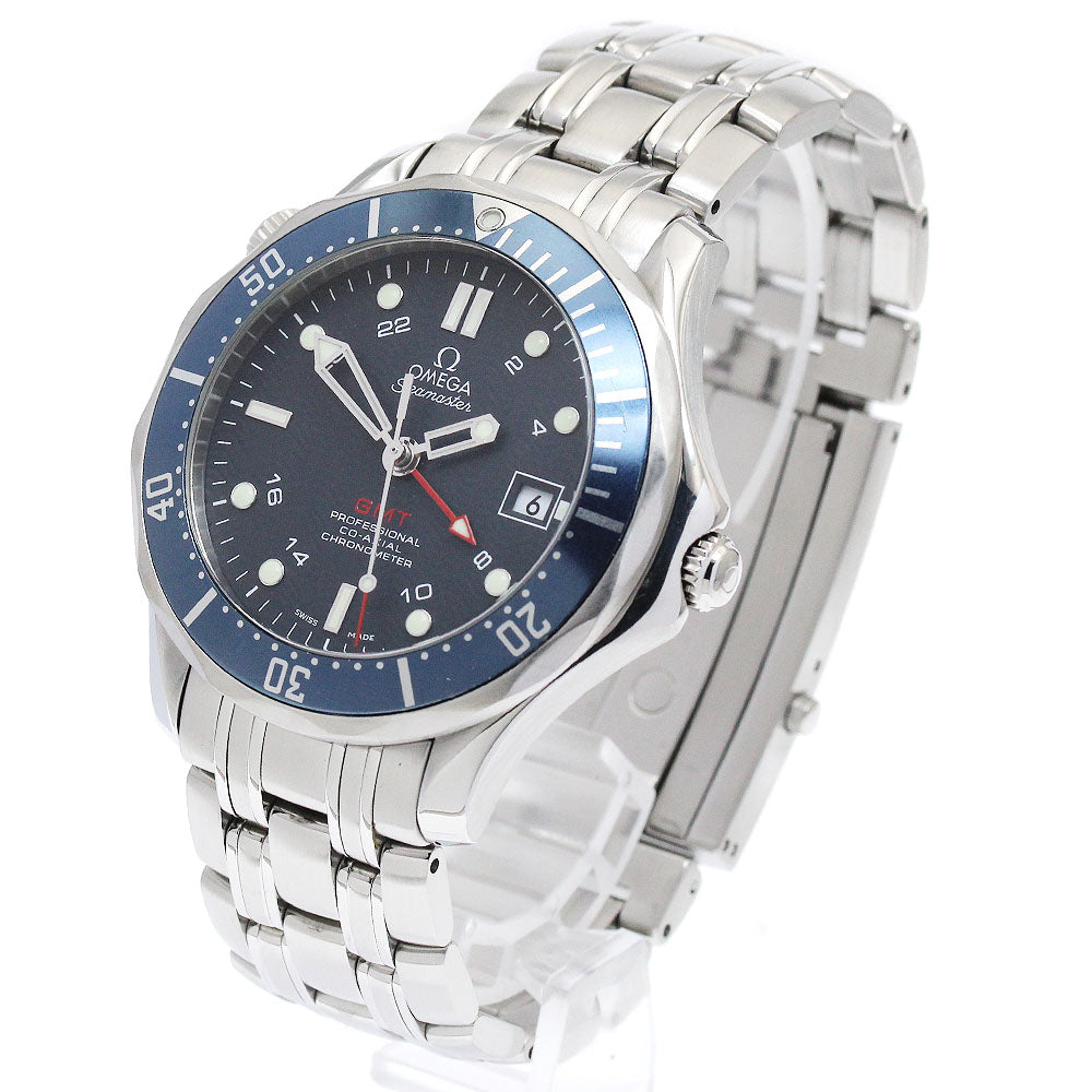 OMEGA Seamaster300 2535.80 GMT Navy Dial Automatic Men's Watch_886822